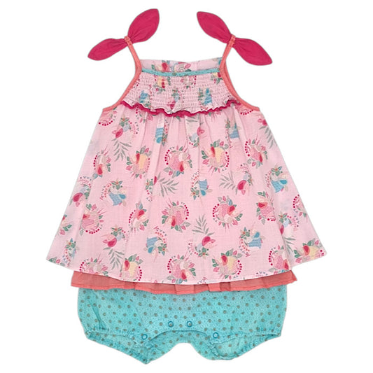 Combinaison bébé fille Kenzo Kids, multicolore à nœuds, taille 18 mois, seconde main luxe, vue de face