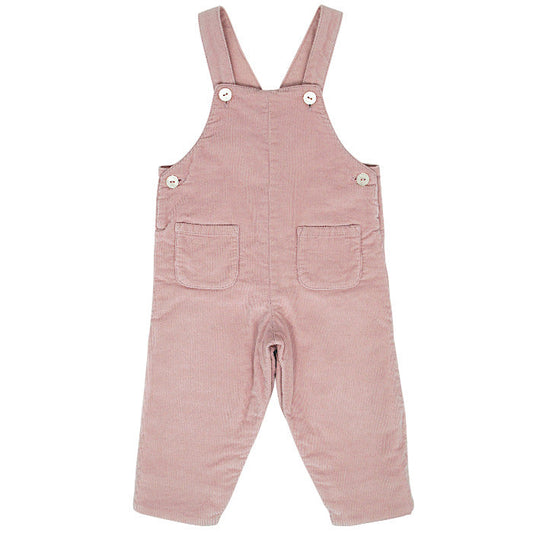 Salopette bébé fille rose en velours côtelé, taille 12 mois, marque Tartine et Chocolat - seconde main haut de gamme