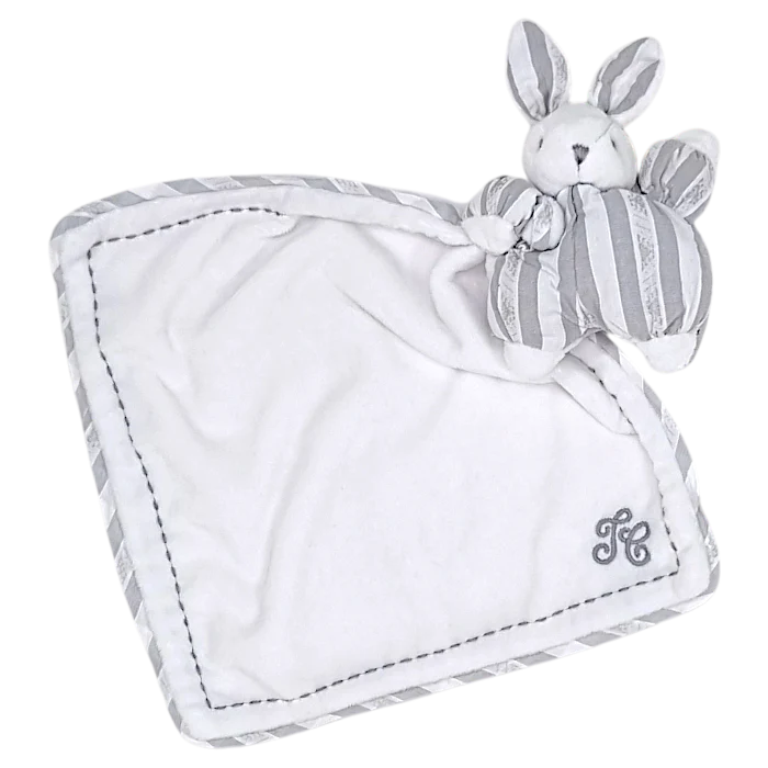 Doudou bébé mixte blanc/gris Augustin le lapin 1977, taille unique, marque Tartine et Chocolat - seconde main haut de gamme