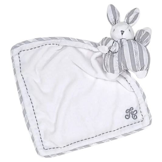 Doudou bébé mixte blanc/gris Augustin le lapin 1977, taille unique, marque Tartine et Chocolat - seconde main haut de gamme