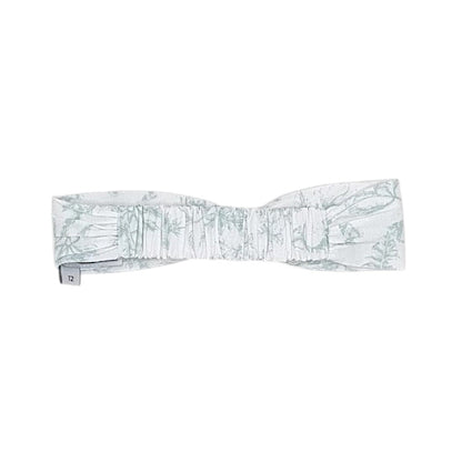 Bandeau bébé blanc/vert imprimé papillons Tartine et Chocolat, vue de dos, fille 6-12 mois