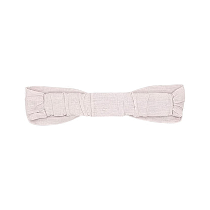 Bandeau bébé rose pâle à nœud Tartine et Chocolat, vue de dos, fille 6-12 mois