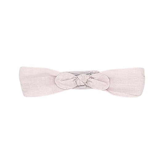 Bandeau bébé fille Tartine et Chocolat, rose pâle à nœud, taille 6-12 mois, seconde main haut de gamme, vue de face