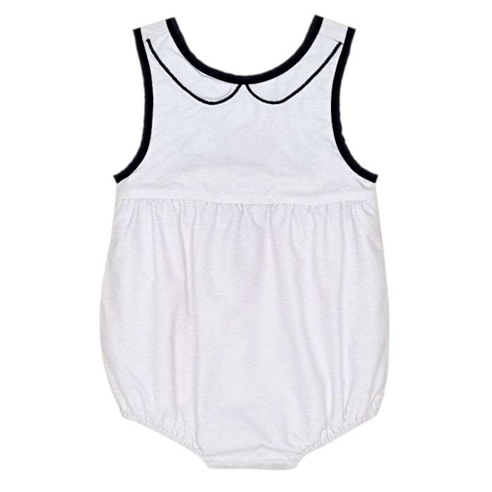 Barboteuse bébé fille Jacadi, blanc effet trompe-l’œil, taille 3 mois, seconde main haut de gamme, vue de face