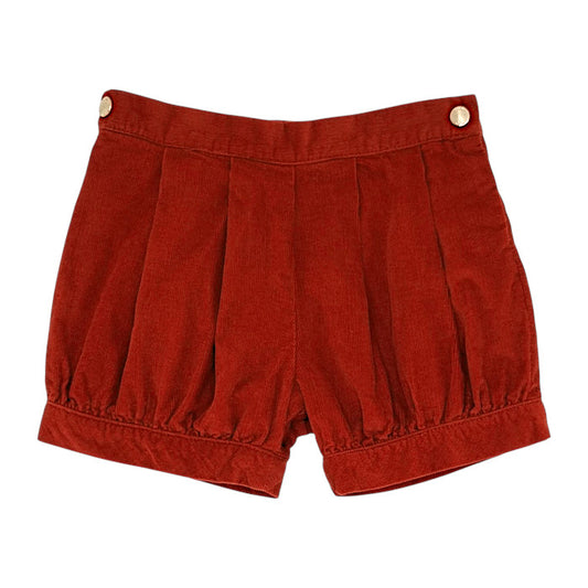 Bloomer bébé fille Jacadi, rouille en velours, taille 24 mois, seconde main haut de gamme, vue de face