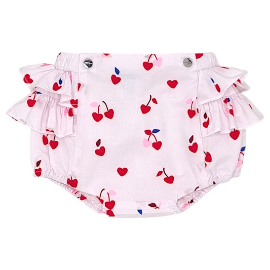 Bloomer bébé fille Jacadi, rose volanté, taille 6 mois, seconde main haut de gamme, vue de face