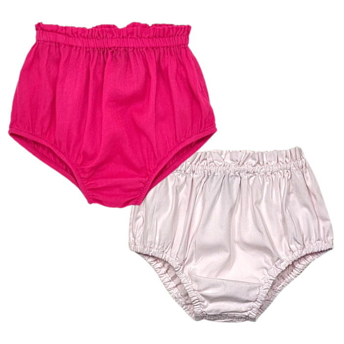 Bloomers roses, marque Lili Gaufrette, pour bébé fille, 6 mois, vue de face, vêtements de seconde main mode