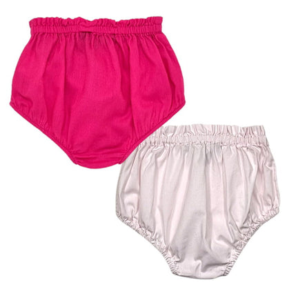 Bloomers roses, Lili Gaufrette, pour bébé fille, 6 mois, vue de dos, vêtements de seconde main