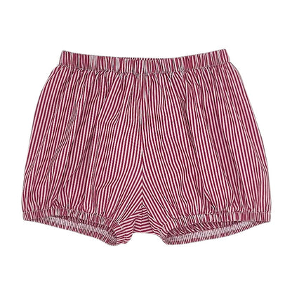 Bloomer bébé fille Monnalisa, rouge/blanc à rayures, taille 24 mois, seconde main haut de gamme, vue de face