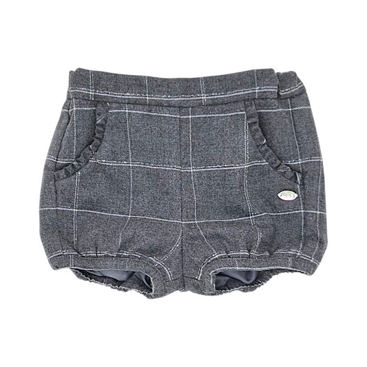 Bloomer bébé fille Tartine et Chocolat, gris à carreaux, taille 6 mois, seconde main haut de gamme, vue de face