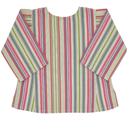 Blouse bébé multicolore à rayures Bonpoint, vue de dos, fille 6 mois