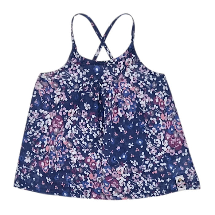 Blouse bébé fille à fines bretelles