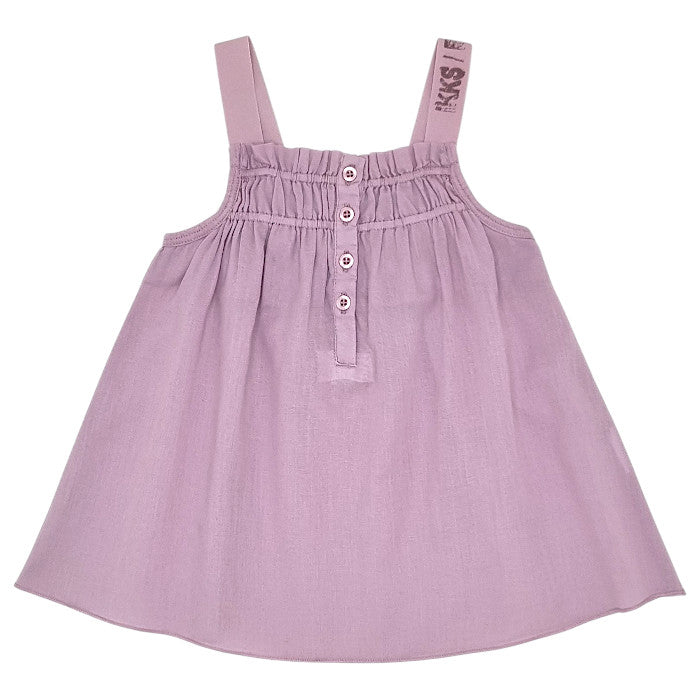 Blouse bébé fille IKKS Junior, parme à bretelles, taille 36 mois, seconde main premium, vue de face