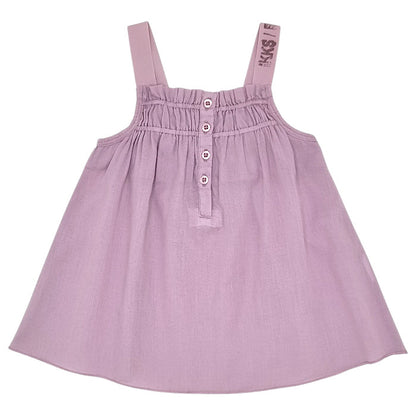 Blouse bébé fille IKKS Junior, parme à bretelles, taille 36 mois, seconde main premium, vue de face