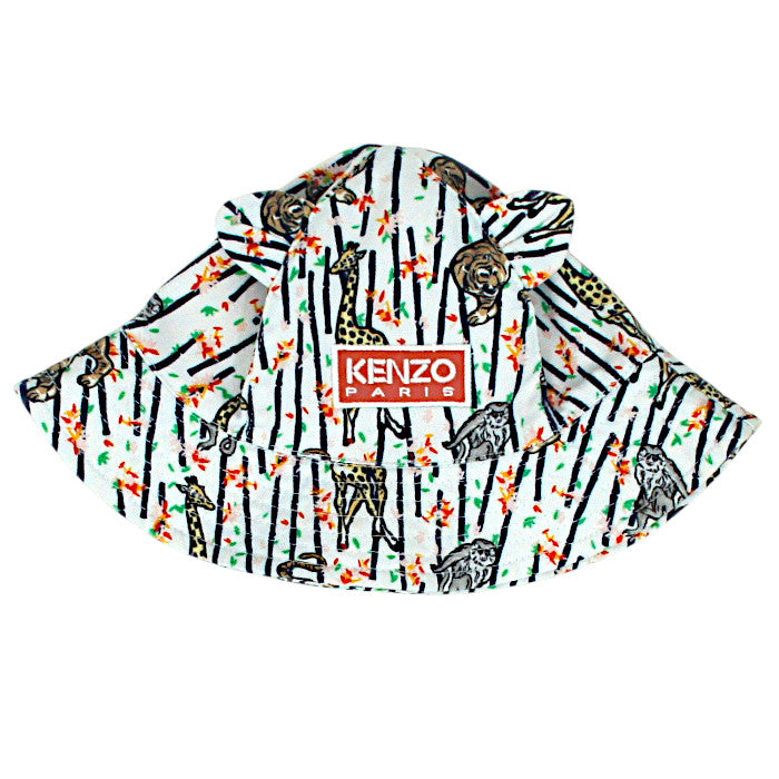 Bob bébé mixte Kenzo Kids, multicolore motif animaux, taille 6-12 mois, seconde main luxe, vue de face