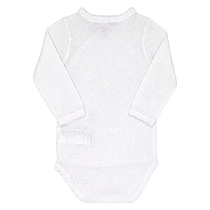 Body bébé blanc croisé Bonpoint, vue de dos, mixte 1 mois