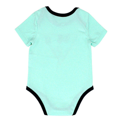 Body bébé blanc/vert signature brodée Guess, vue de dos, garçon 3-6 mois