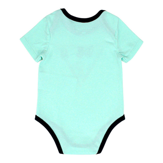 Body bébé blanc/vert signature brodée Guess, vue de dos, garçon 3-6 mois