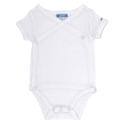 Body bébé mixte Jacadi, blanc croisé, taille 3 mois, seconde main haut de gamme, vue de face