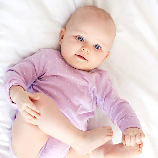 Body naissance fille en coton parme, seconde main, douceur dès les premiers jours