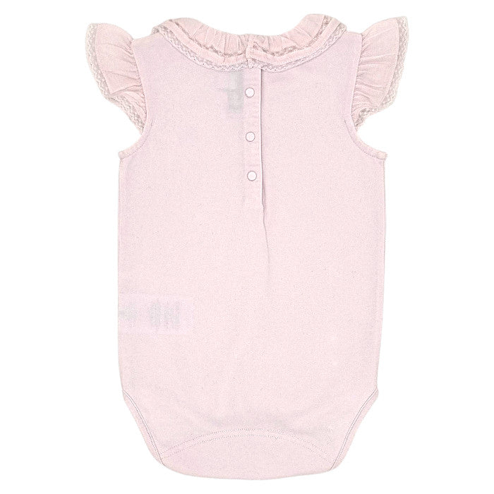 Body bébé rose à collerette Tartine et Chocolat, vue de dos, fille 18 mois