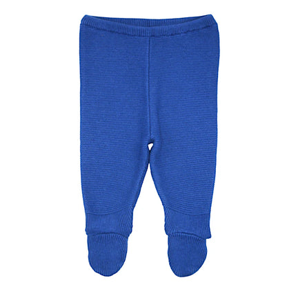 Caleçon à pieds bébé garçon bleu en point mousse, taille 12 mois, marque Jacadi - seconde main haut de gamme