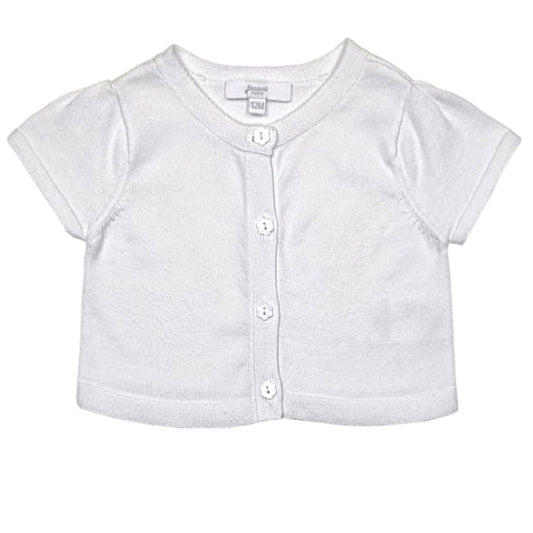 Cardigan bébé fille blanc 12 mois - Vêtement Jacadi d'occasion