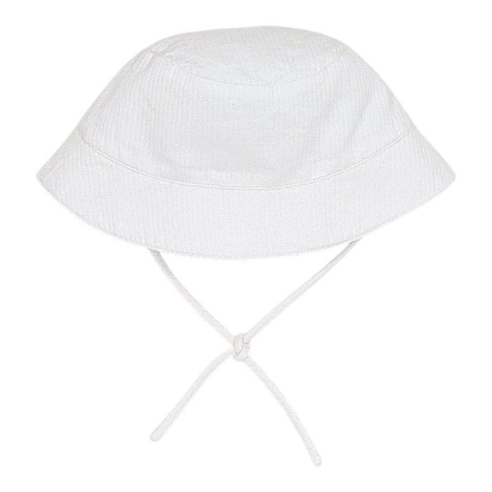 Chapeau bébé garçon Jacadi, blanc en coton, taille 6 mois, seconde main haut de gamme, vue de face