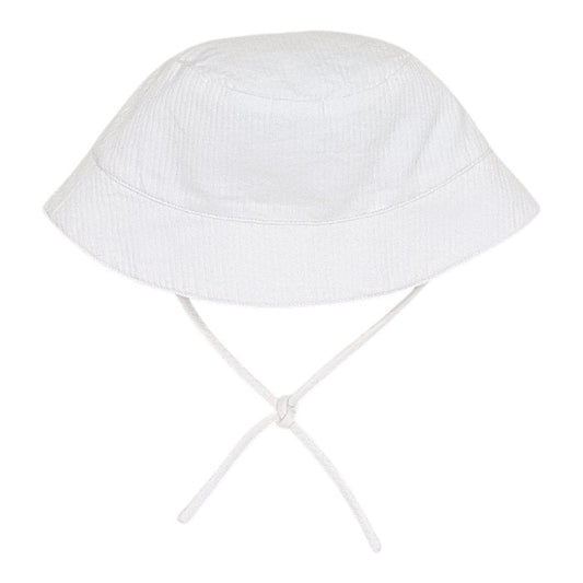 Chapeau bébé garçon Jacadi, blanc en coton, taille 6 mois, seconde main haut de gamme, vue de face