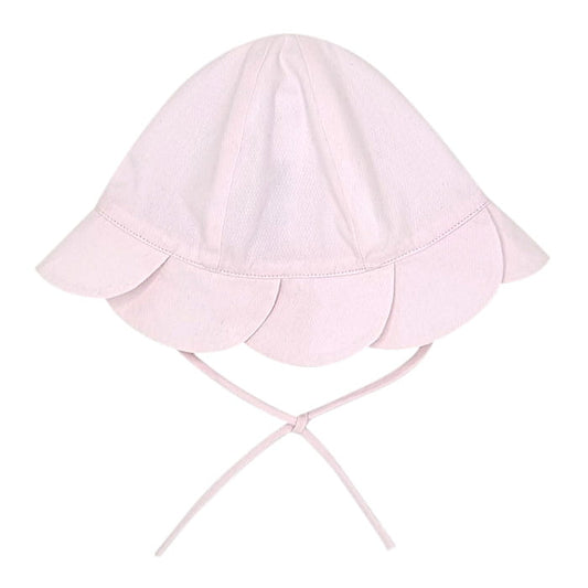 Chapeau rose coton, marque Jacadi, 18 mois, vue de face, accessoire bébé fille, seconde main en parfait état à petit prix