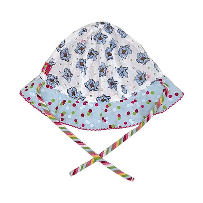 Chapeau bébé multicolore réversible Kenzo, vue de dos, fille 9 mois