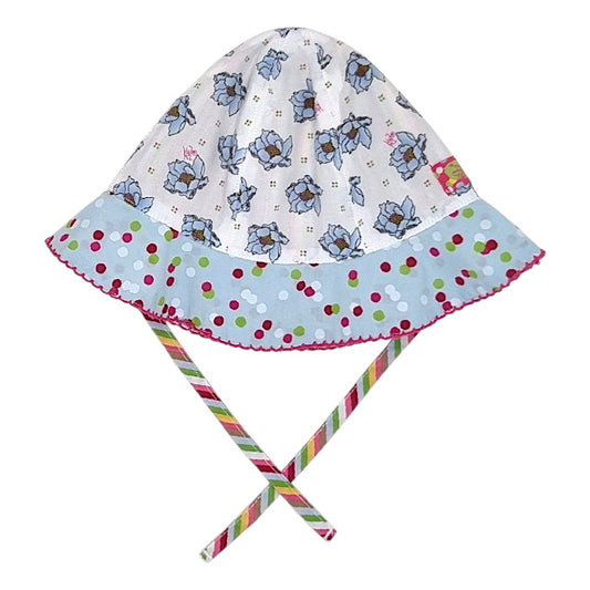 Chapeau bébé fille Kenzo Kids, multicolore réversible, taille 9 mois, seconde main luxe, vue de face