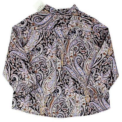 Chemise bébé multicolore motif cachemire Bonpoint, vue de dos, garçon 18 mois