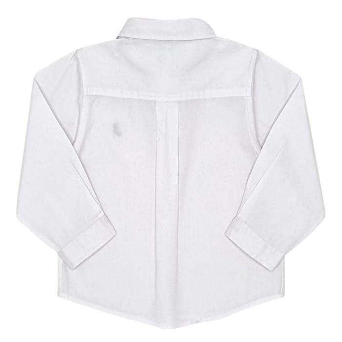 Chemise blanche manches longues, Jacadi, 18 mois, vue de dos, vêtement bébé garçon de marque