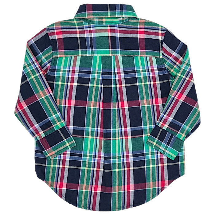 Chemise bébé multicolore à carreaux Ralph Lauren, vue de dos, garçon 24 mois