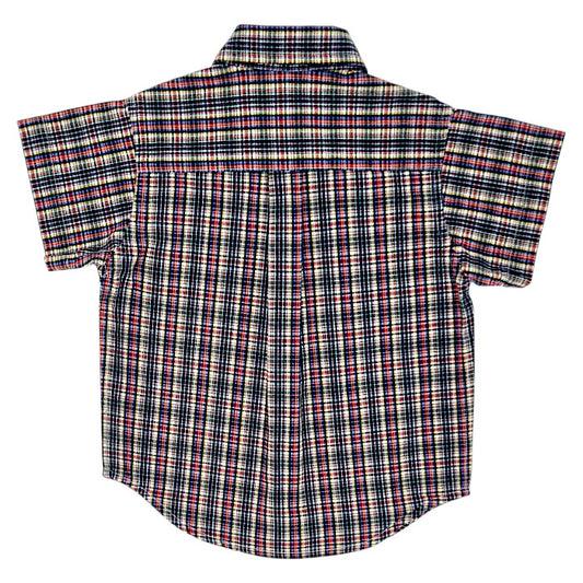 Chemise bébé multicolore manches courtes Ralph Lauren, vue de dos, garçon 9 mois