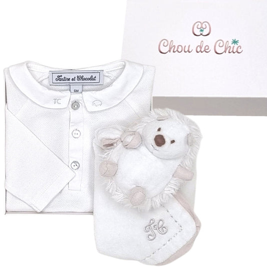 Coffret de naissance bébé mixte Tartine et Chocolat, blanc/écru, taille 6 mois, seconde main haut de gamme, vue de face