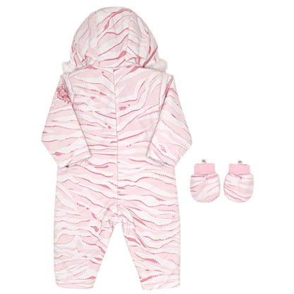 Combinaison pilote rose, Kenzo, 18 mois, vue de face, vêtement bébé fille de marque luxe de seconde main