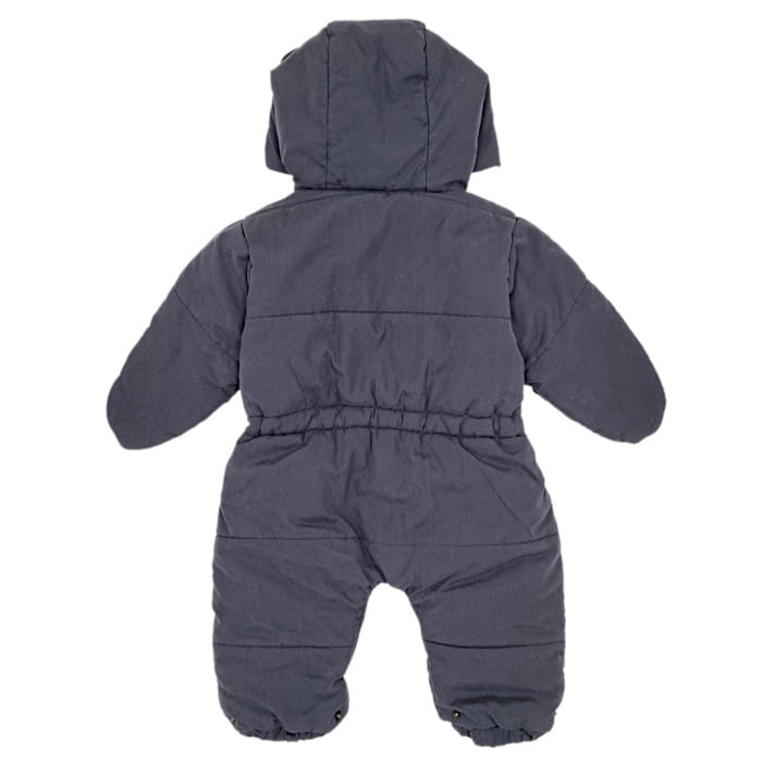 Combinaison pilote gris anthracite, Lili Gaufrette, pour fille 3 mois, vue de dos, vêtement bébé de seconde main