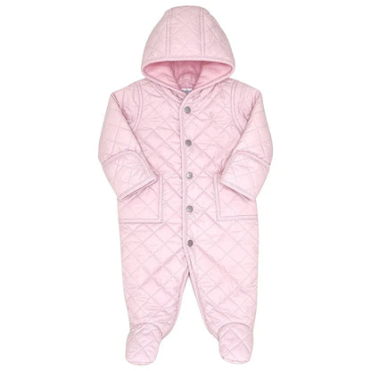 Combi pilote bébé fille rose matelassée, taille 6 mois, marque Ralph Lauren - seconde main luxe
