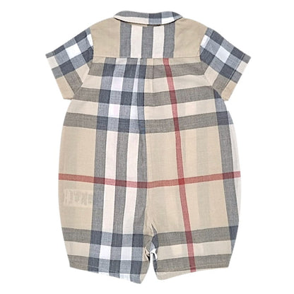 Combinaison beige Burberry bébé garçon 3 mois