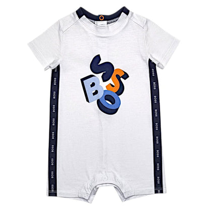 Combinaison blanche Hugo Boss bébé - Vêtement 1 mois garçon d'occasion
