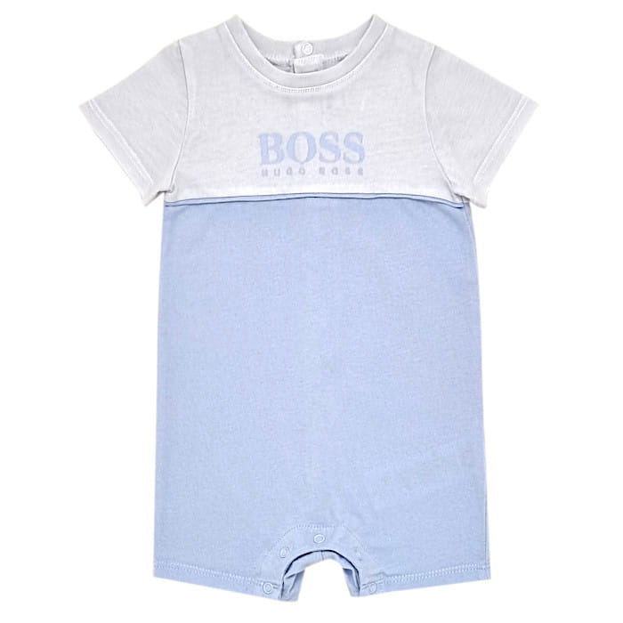 Combinaison Boss bébé bicolore d'occasion - Vêtement garçon 3 mois de marque chic