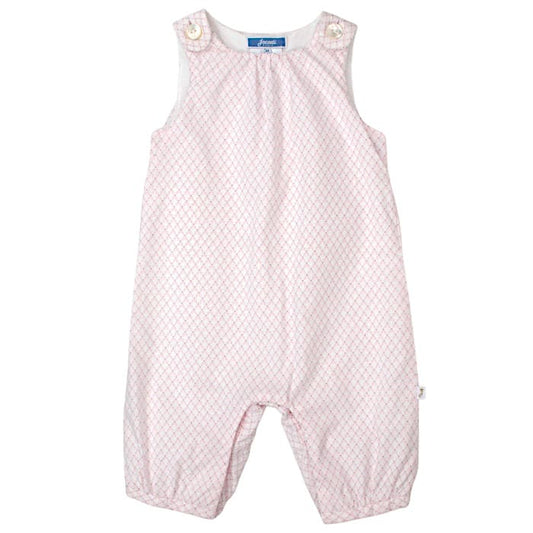 Combinaison bébé fille Jacadi, rose doublée en coton, taille 3 mois, seconde main haut de gamme, vue de face