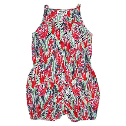Combinaison bébé fille Kenzo Kids, multicolore à bretelles fines, taille 6 mois, seconde main luxe, vue de face