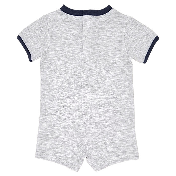 Combinaison bébé gris message imprimé Timberland, vue de dos, garçon 9 mois