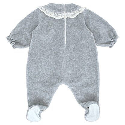 Dors-bien bébé fille Tartine et Chocolat 3 mois, gris, manches longues avec poignet froncé