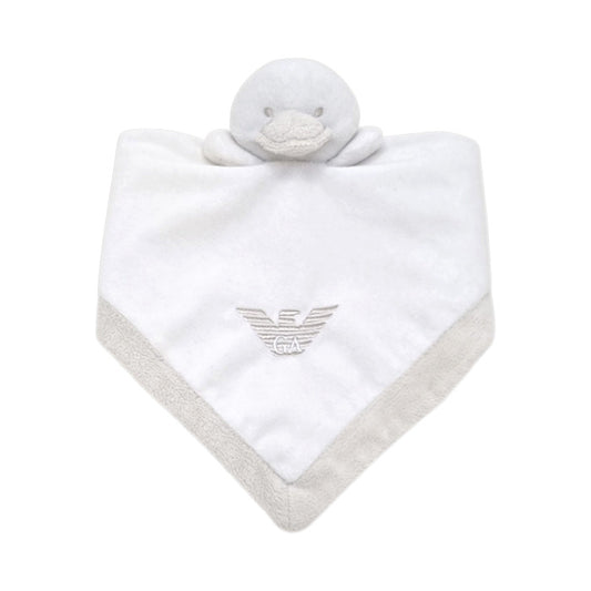 Doudou bébé mixte Armani, blanc/beige canard, taille unique, seconde main luxe, vue de face