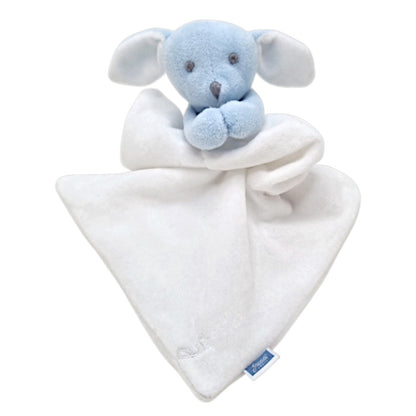 Doudou bébé garçon Jacadi, bleu lapin en velours, taille unique, seconde main haut de gamme, vue de face