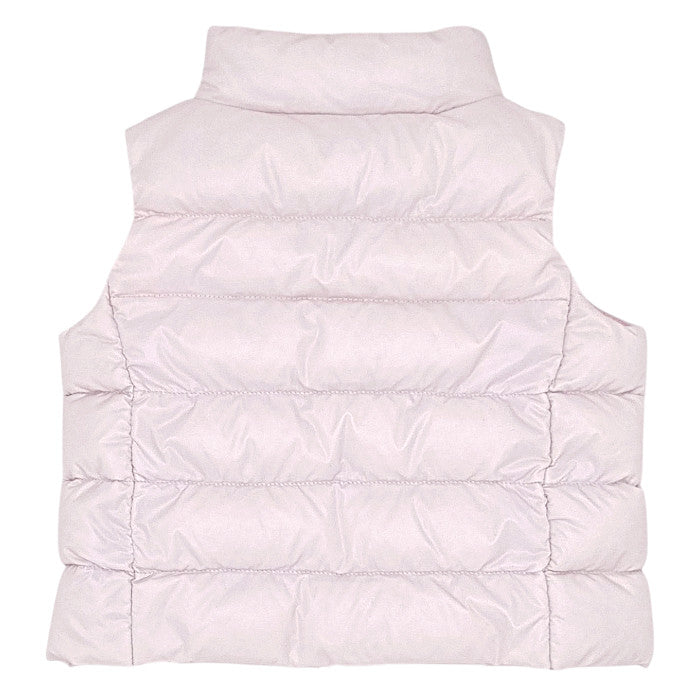 Doudoune sans manches bébé rose pâle  Ralph Lauren, vue de dos, fille 3 mois